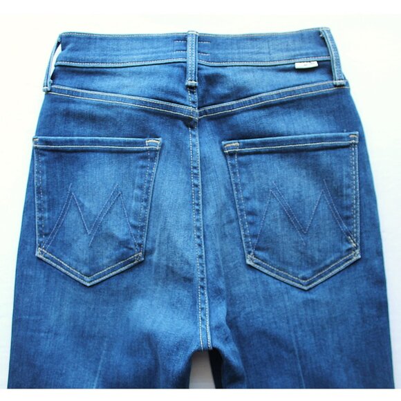 MOTHER The Pixie Rider Ankle Jeans 27” / Size 26 / Taxi! Blue High Rise Denim - Picture 9 of 12